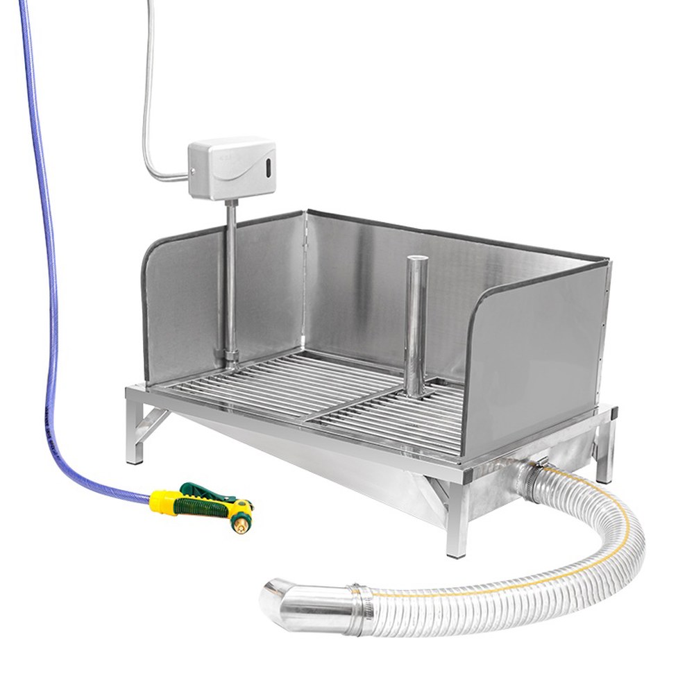 자동 배변판 대형견 스테인레스 202 94X60X12 하수구 완전자동 기본 스틸 144,200원