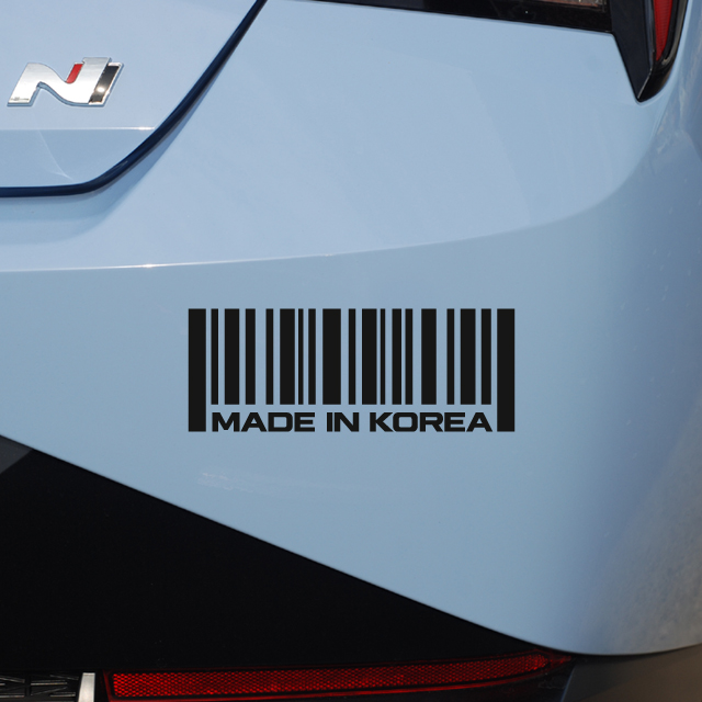 스티커스토어 메이드인코리아  바코드데칼 2,700원