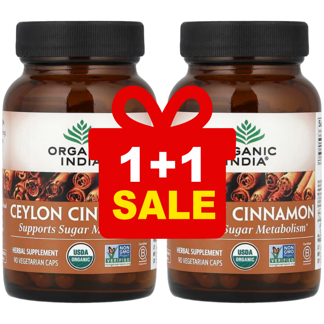 [1+1] 오가닉 인디아 실론 시나몬 베지캡슐 90정 약들약 고약사 / 해외직구 미국정품 55,700원