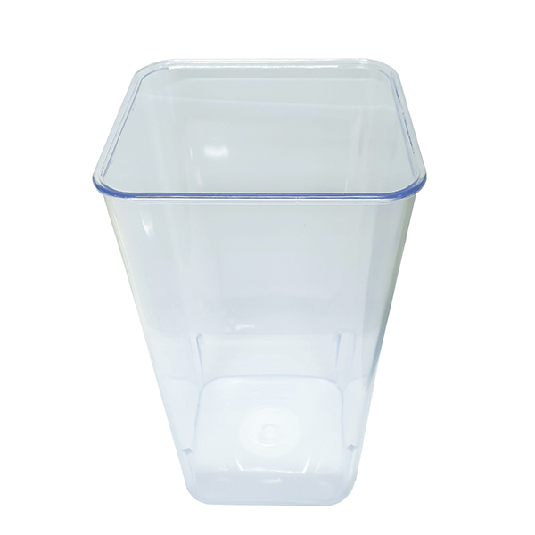 (꽃병)사각투명꽃통 소 높이24cm/인테리어소품, 1개 9,900원