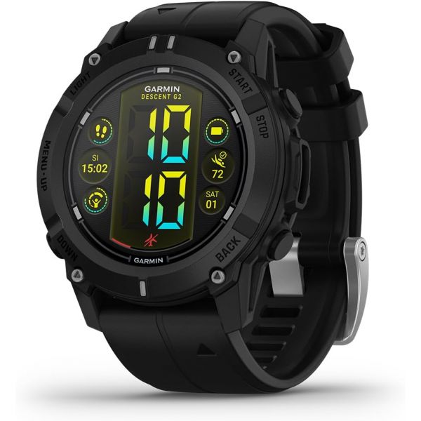 가민 디센트 G2 시계형 다이빙 컴퓨터 밝은 AMOLED 디스플레이 다양한 모드 건강 및 웰니스 기능 블랙 색상과 밴드 1,254,500원