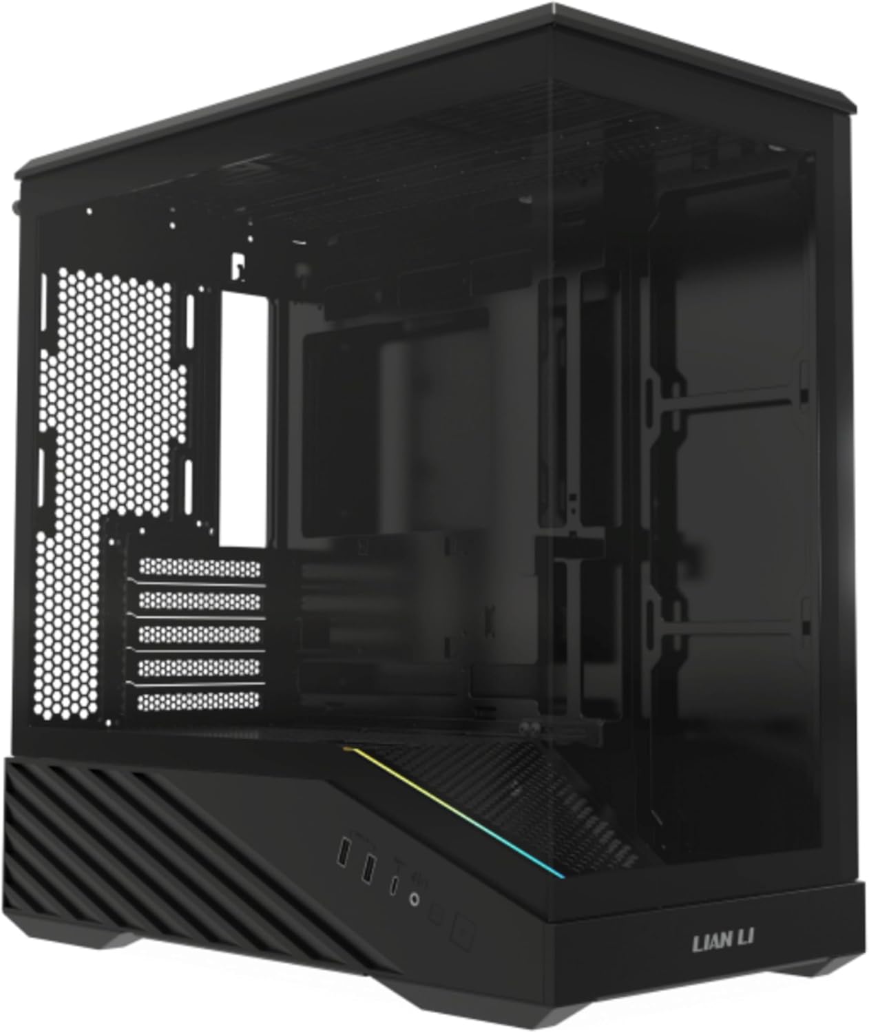 리안 리 벡터 V100 미니 마이크로 폼 팩터 컴팩트 PC 케이스 강화 유리 서포트 백셋 커넥트 마이크로-ATX 415mm GPU 360mm 라디에이터 120mm 팬 9개 먼지 134,750원