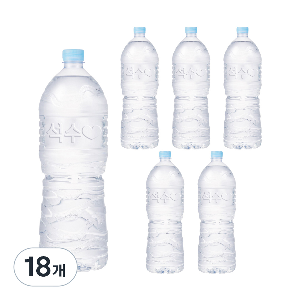 석수 먹는샘물 무라벨, 2L, 18개 10,920원