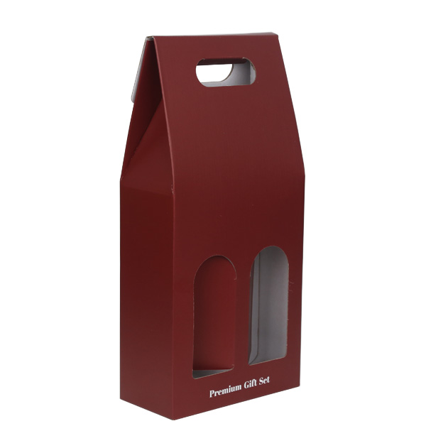 [와인케이스] 원터치 2본입 와인케이스 버건디 50ea 76,000원