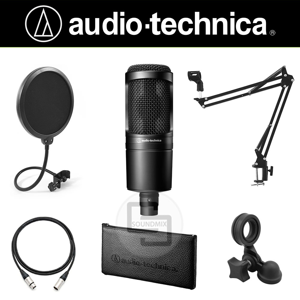오디오테크니카 마이크 패키지 AT2020 + 암스탠드 + 팝필터 + 케이블 147,000원
