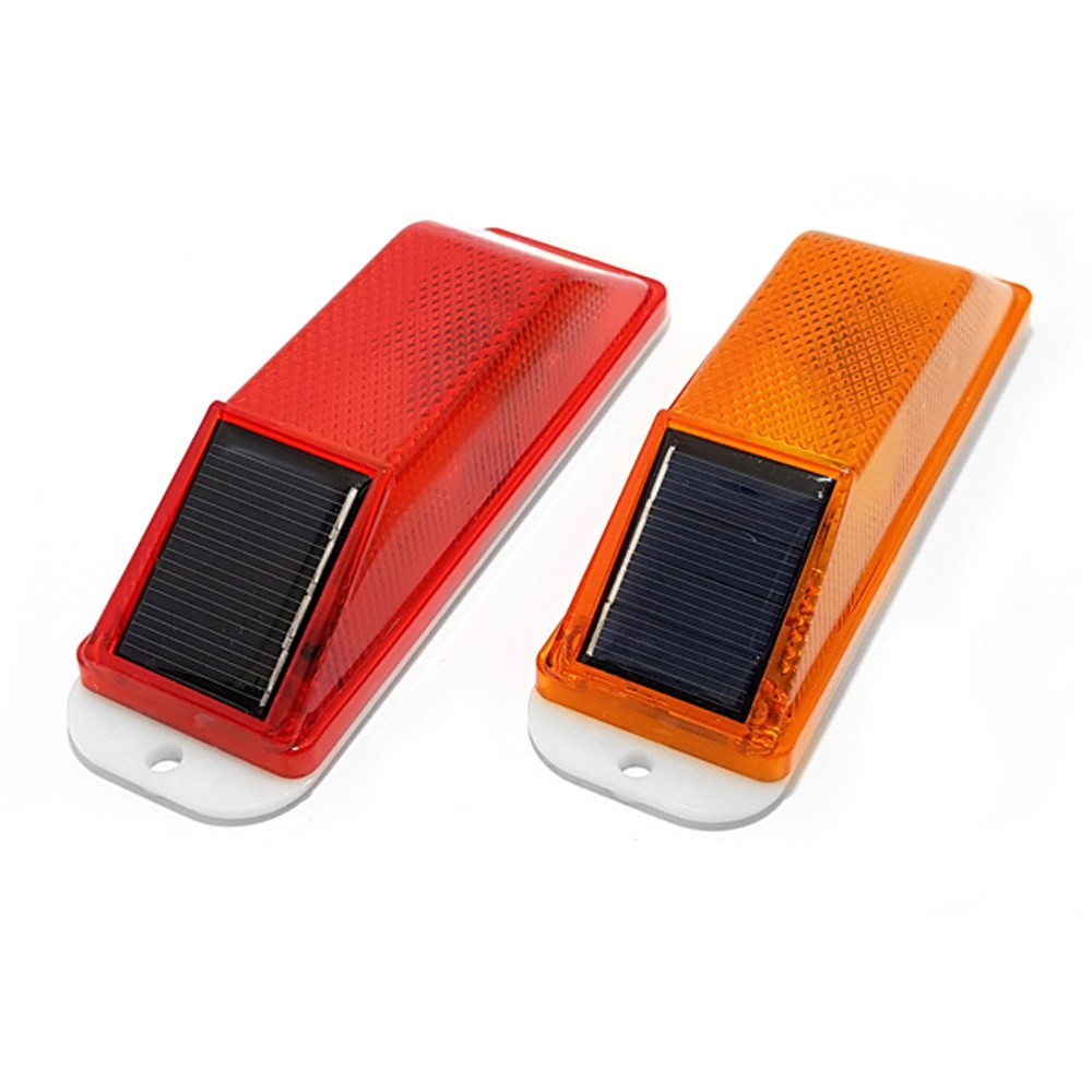 태양광 충전 LED 경고등 일자 경광등 비상등 안전등 식별등 점멸등 멧돼지 고라니 야생동물 퇴치 3,300원