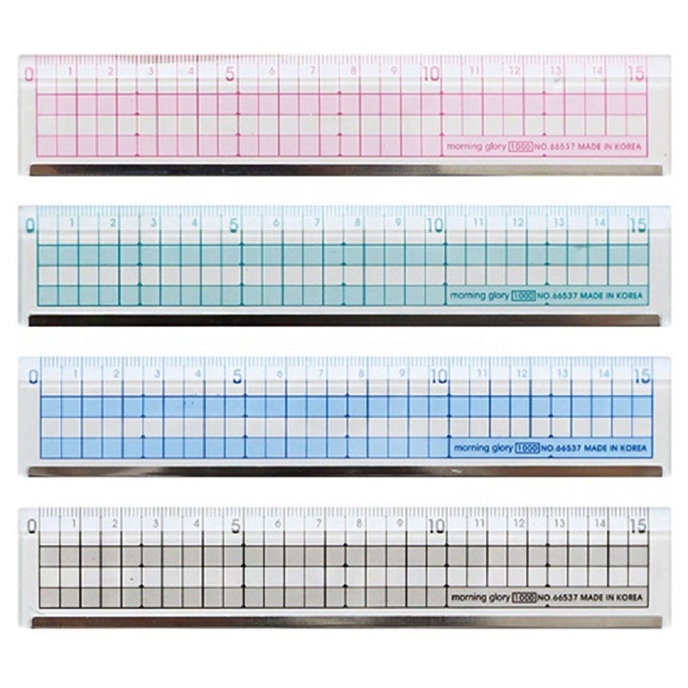 모닝글로리 1200 컬러 컷팅 방안자 15cm 커팅자 6,800원