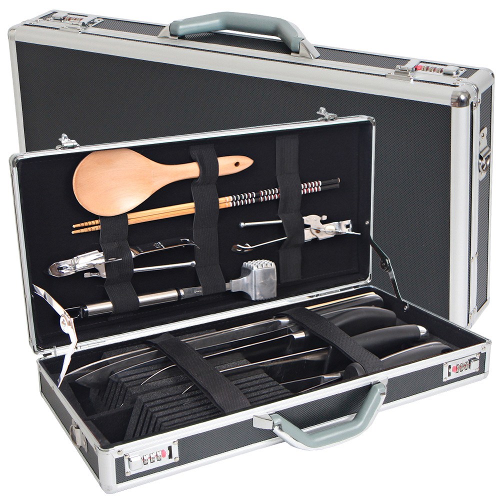 가방몰 ADD043 대형 블랙 알루미늄 칼케이스 가방, 블랙, 1개 74,600원