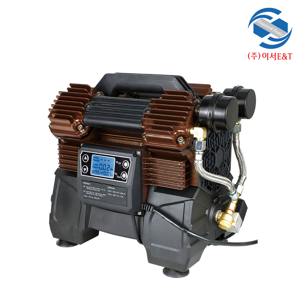 TICHOP 티찹 4마력 저소음 저전압 디지털 콤프레샤 DC990S DC-990S (내장형 탱크 1L) 350,000원