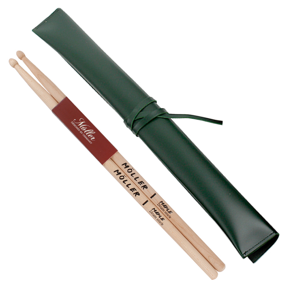 뮐러악기 드럼스틱 2p + 가죽 케이스 세트, 1세트, 그린 9,860원