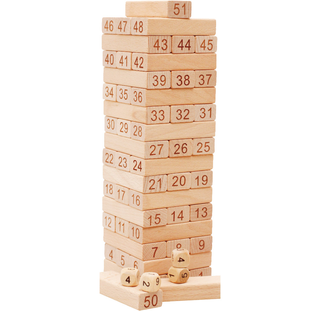 파피앙 블록쌓기(대-55pcs) 보드게임 나무쌓기게임 젠가 균형잡기게임 완구, 1개 9,900원