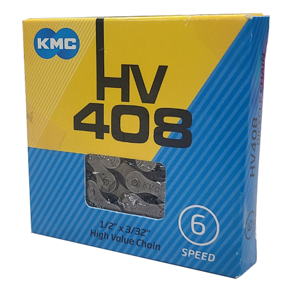 KMC 자전거 체인 HV408 / 6단 7단 21단 체인 프리휠용 체인링크포함 5,000원