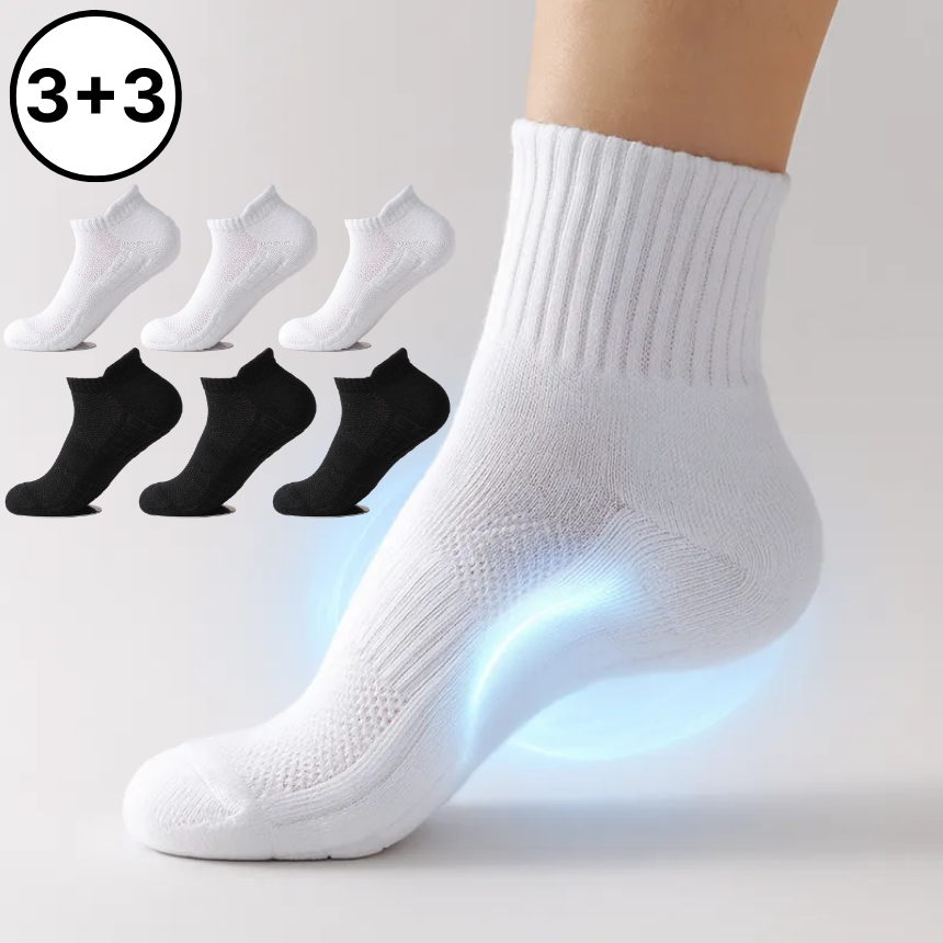 커넥트홈 족저근막염 양말 푹신한 스포츠 쿠션 양말 3+3켤레 16,900원