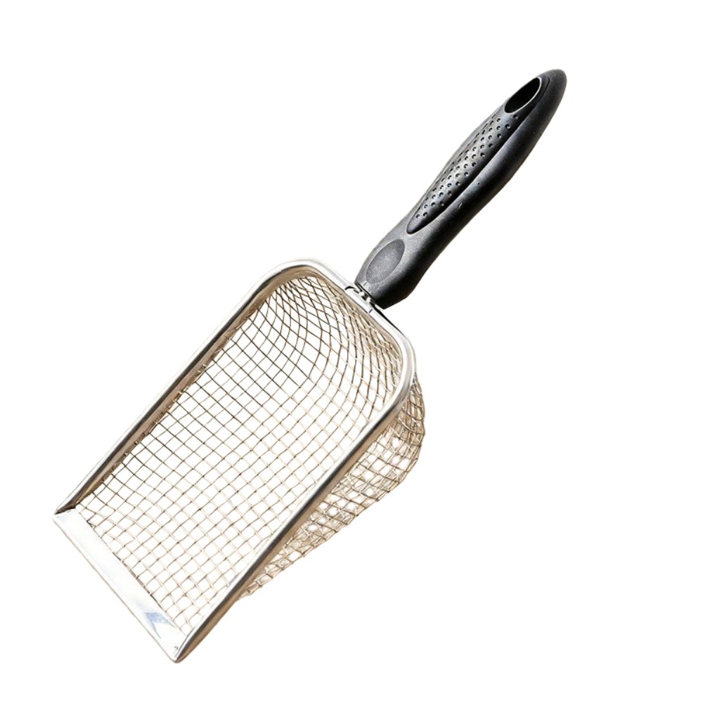 고양이 모래삽 촘촘망 대용량 화장실정리용, 실버, 1개, 현재가 4,250원