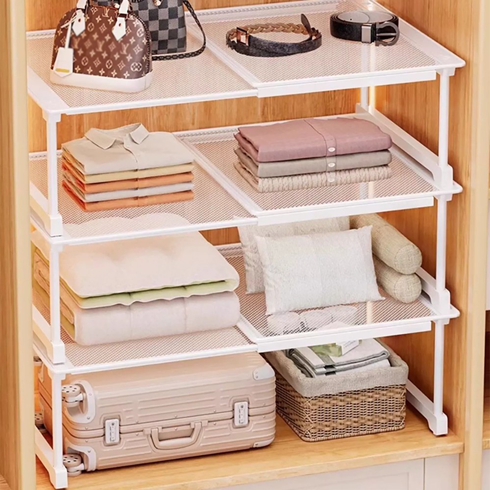 Alemon 길이조절 옷장 철제 적층형 칸막이 확장형 수납정리대 22,500원