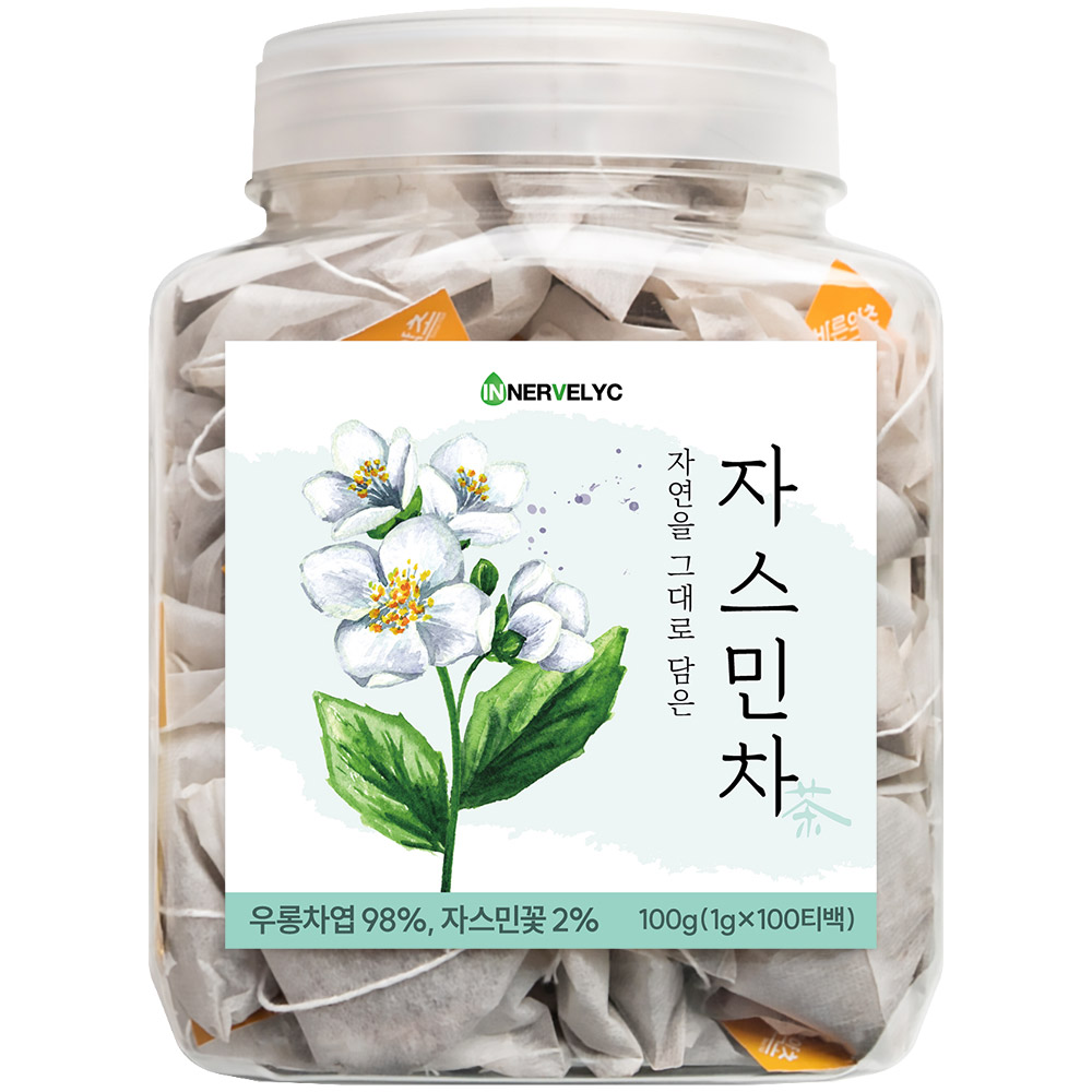 이너블릭 1500만 티백 판매 자스민차 티백, 1개, 100개입, 1g 18,910원