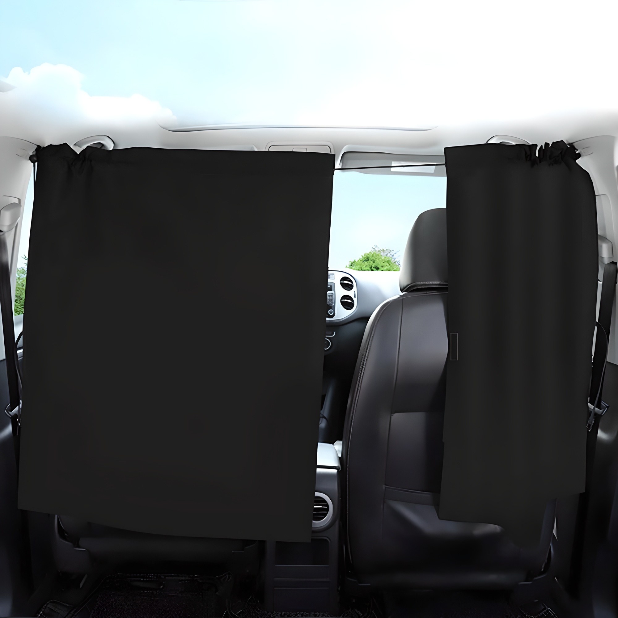 오토크루 뒷자석 차량용 암막 차박커튼, 블랙, 1개 16,900원
