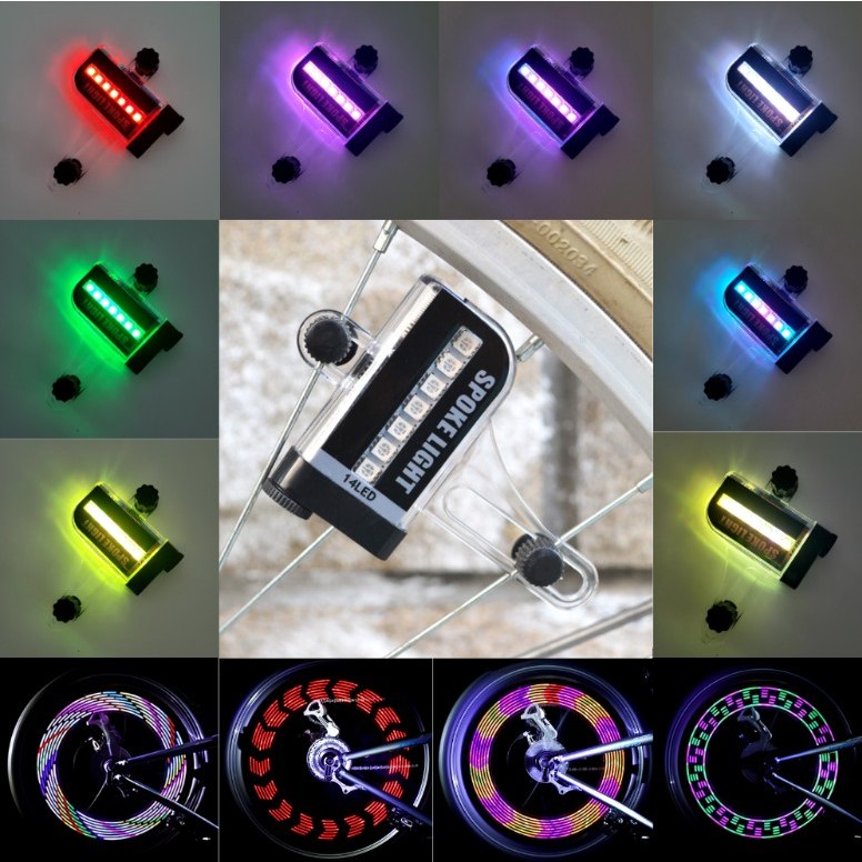 런레이더 자전거 휠 스포크 라이트 후방등 안전등, 2개 17,670원