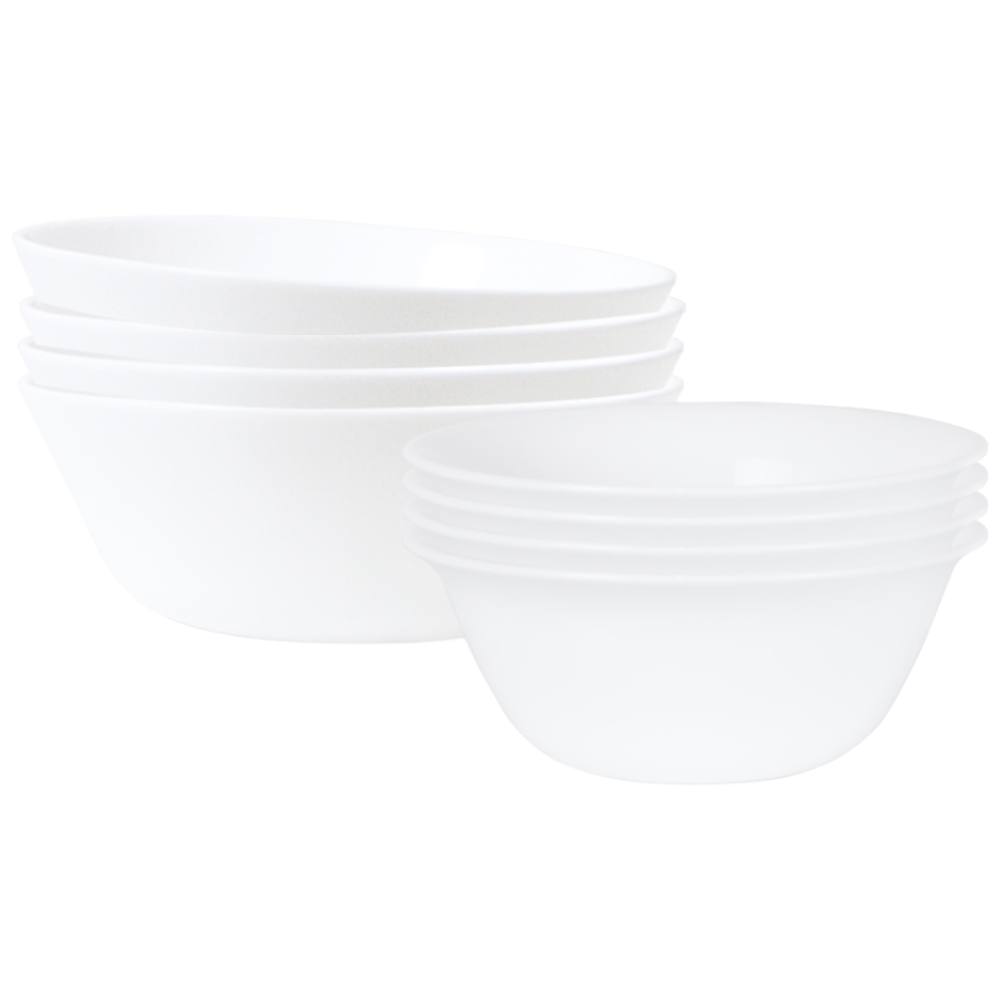 바칠레 그라나다 내열강화유리 공기대접세트 4인8P세트 밀크글라스, 화이트, 공기 4P + 대접 4P, 1개 26,800원