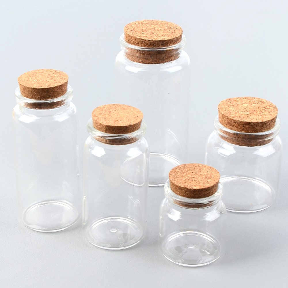 작은 코르크 마개 유리병 20-110ml 중대형 1,800원