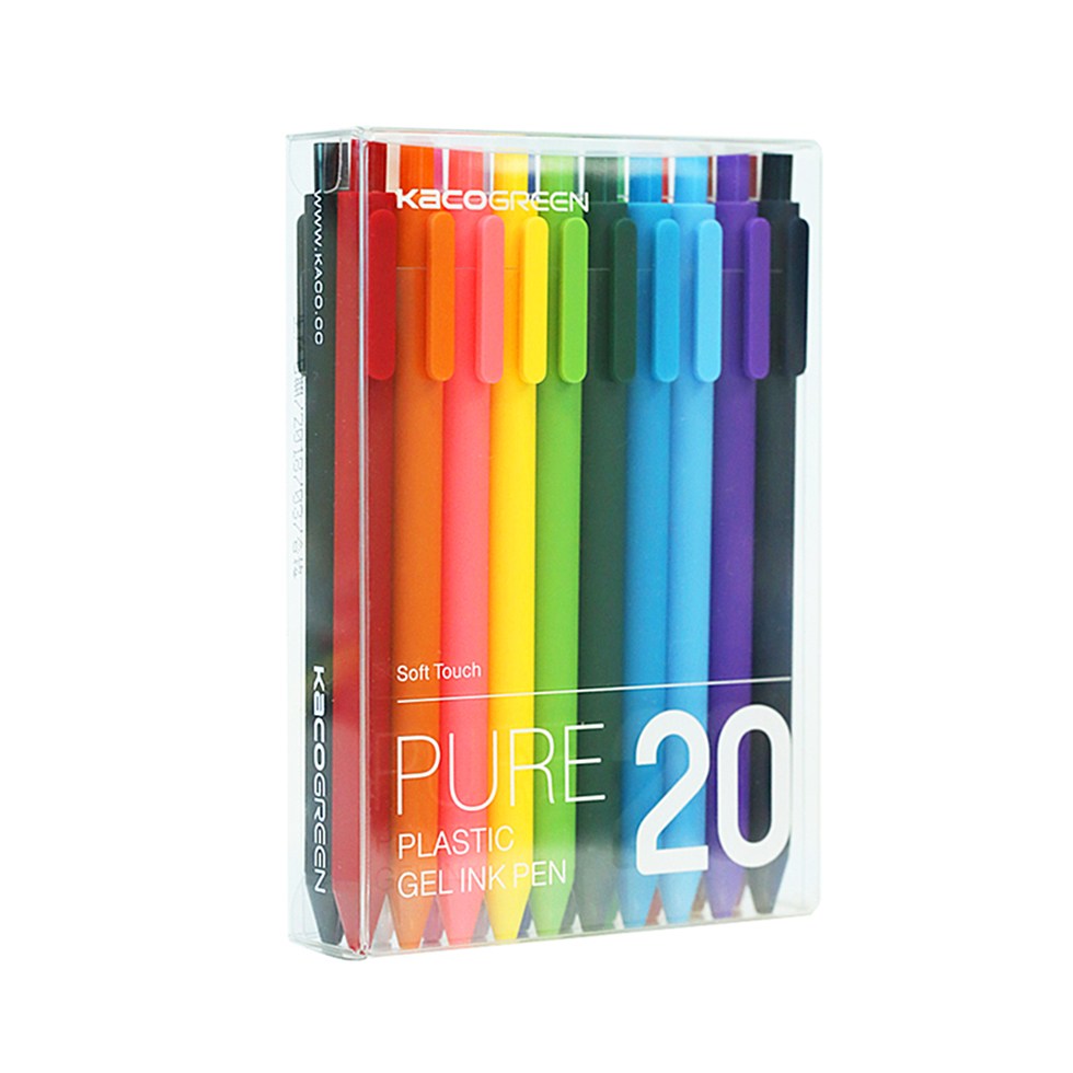 카코 소프트 젤펜 20색 세트 KACO 중성펜 필기구 12,000원