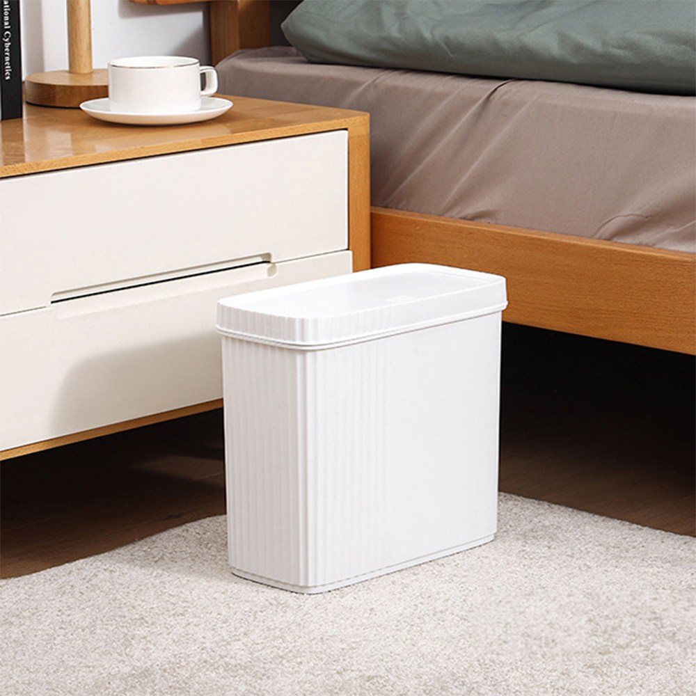 모던하지 원터치 틈새 휴지통 슬림 냄새차단 화장실휴지통, 1개, 화이트 13,500원