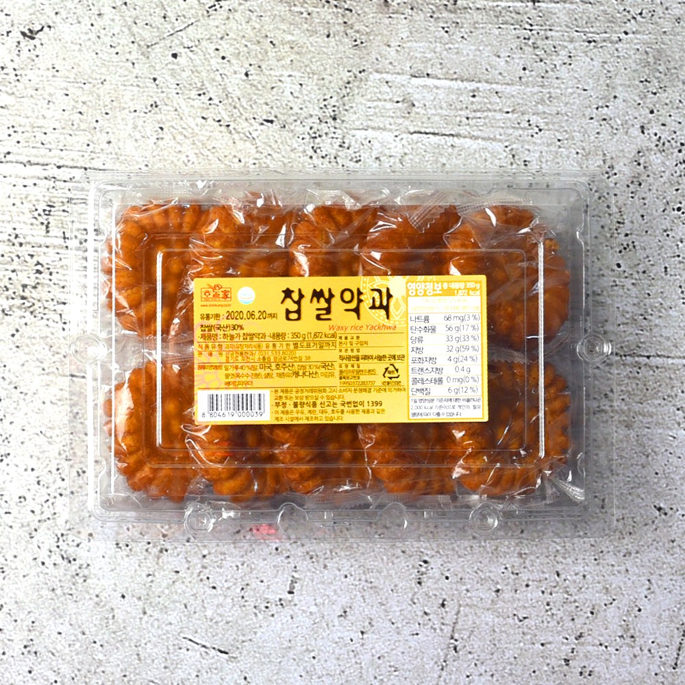 김규흔 한과 찹쌀약과 350g(10개입) 8,200원