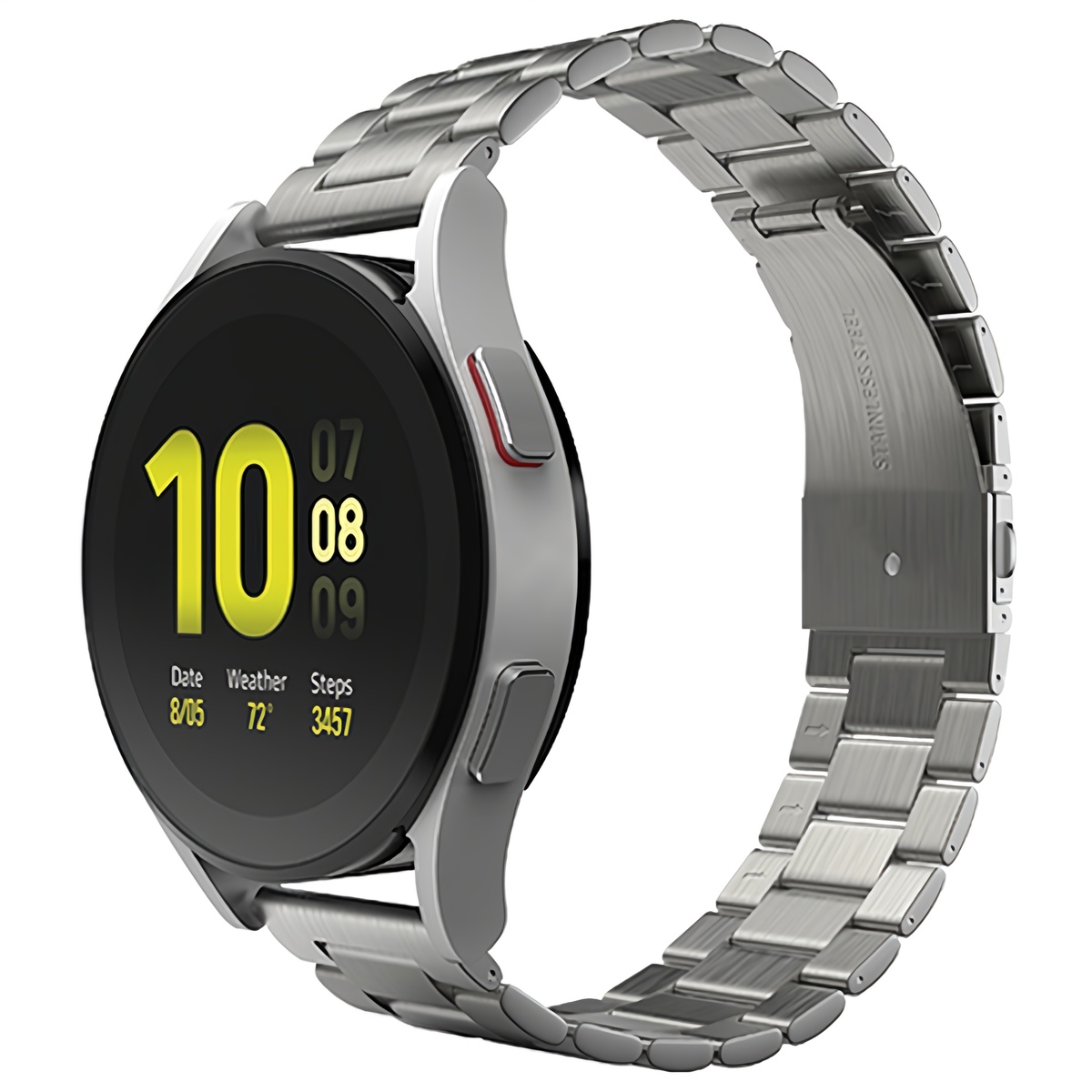 신지모루 3연 디자인 스테인리스 메탈 쥬빌레 스마트워치 밴드 스트랩 14,900원