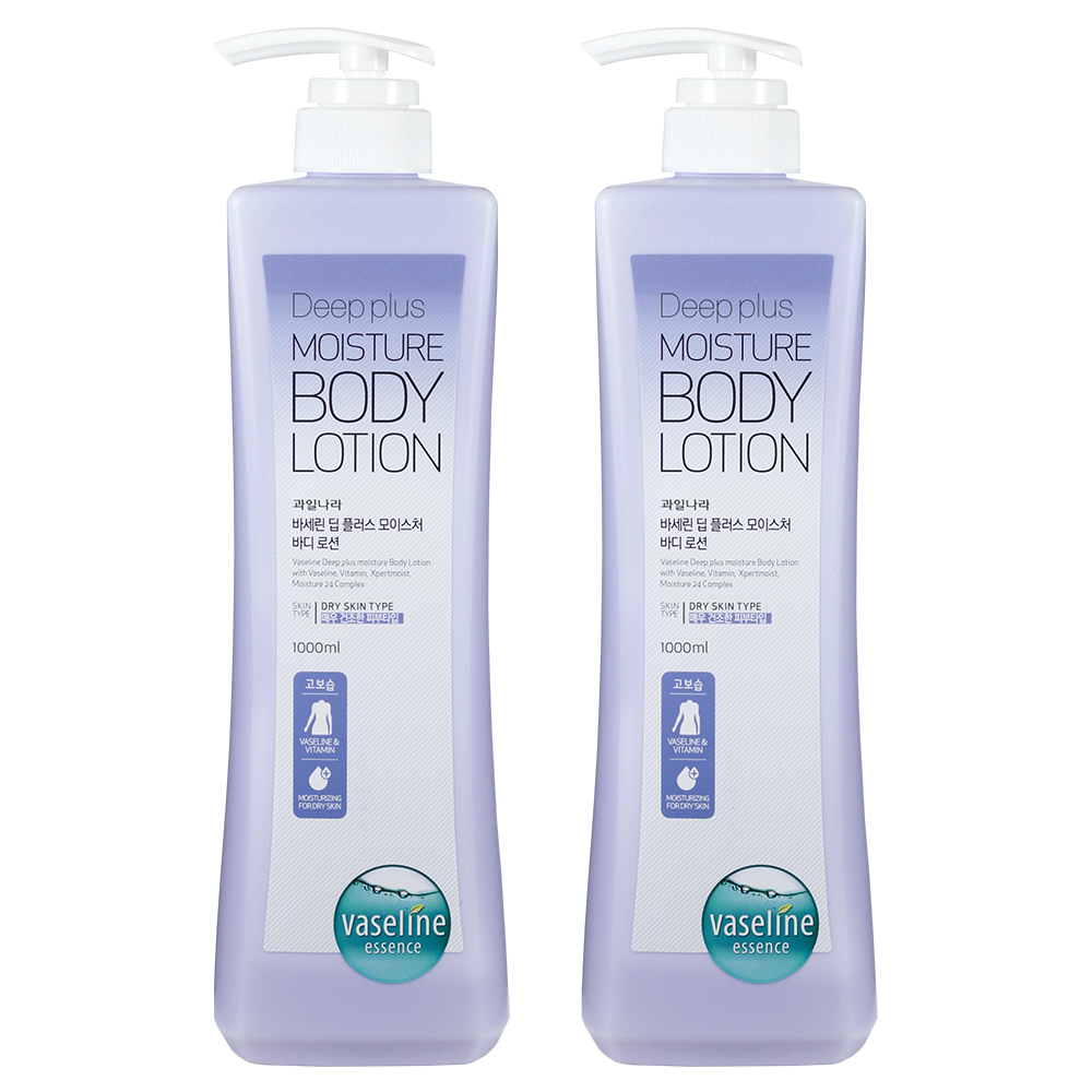 바세린 대용량 바디로션 딥플러스, 1L, 2개 14,570원