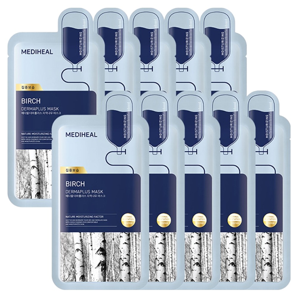 메디힐 더마플러스 자작나무 마스크, 1개입, 10개 9,500원