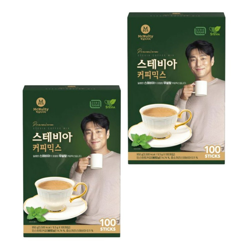맥널티 스테비아 커피믹스x2박스+사은품 믹스커피 49,800원