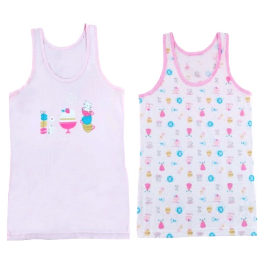 키즈키오 트라이 여아용 순면 티파티 런닝 2종 세트 3,000원