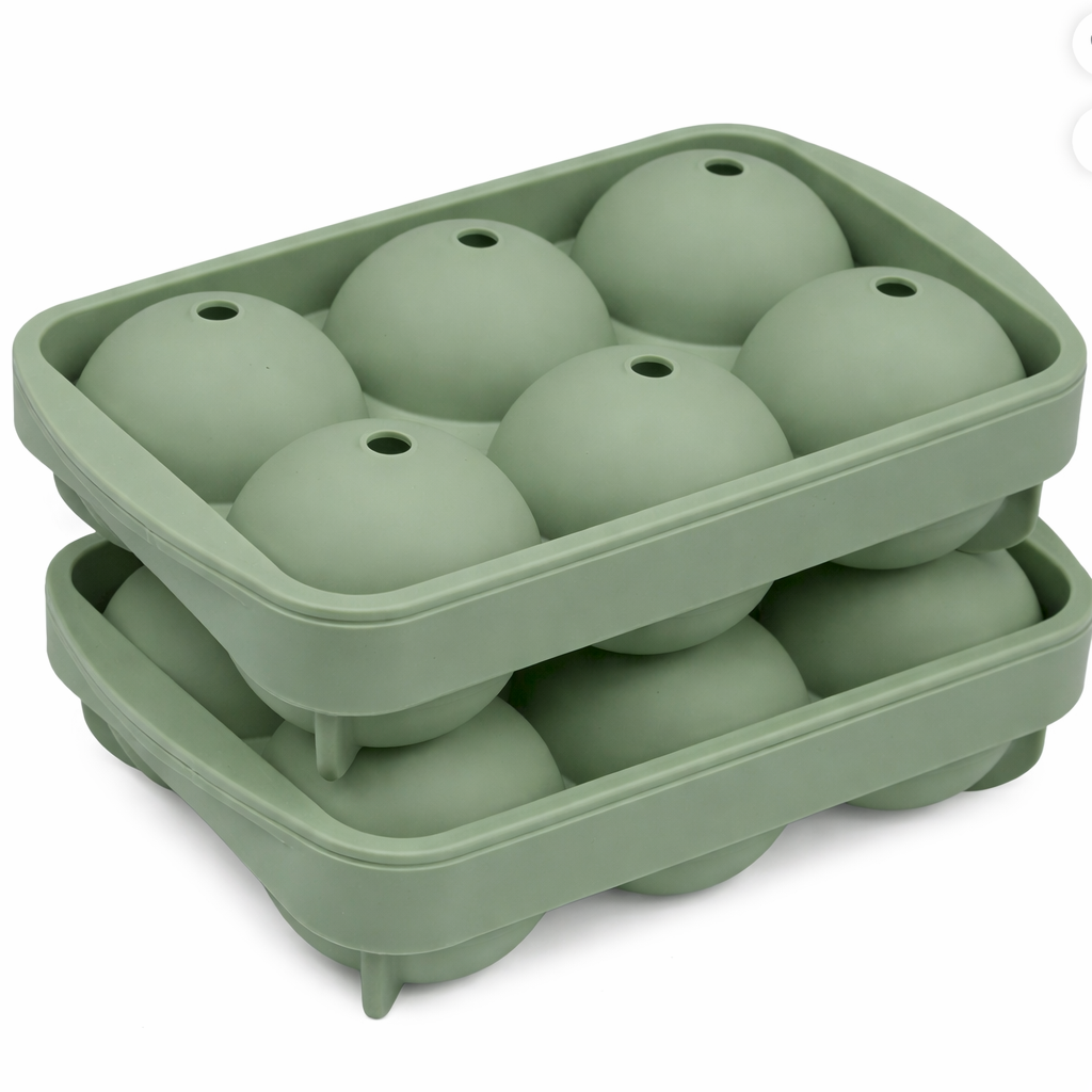 4PAS 실리콘 원형 얼음틀, 2개, 녹색+녹색 14,900원