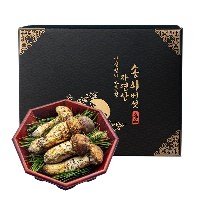 자연산 송이버섯 1등급 2등급 500g 1kg 부모님선물 추석 설 선물세트, 1세트, 자연산 송이 명품(9-12cm)300g 350,000원