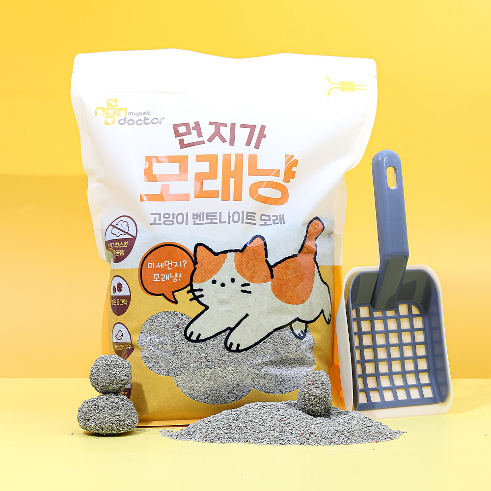 마이펫닥터 먼지가 모래냥 벤토나이트 고양이 모래, 3개, 무향, 6kg 52,360원