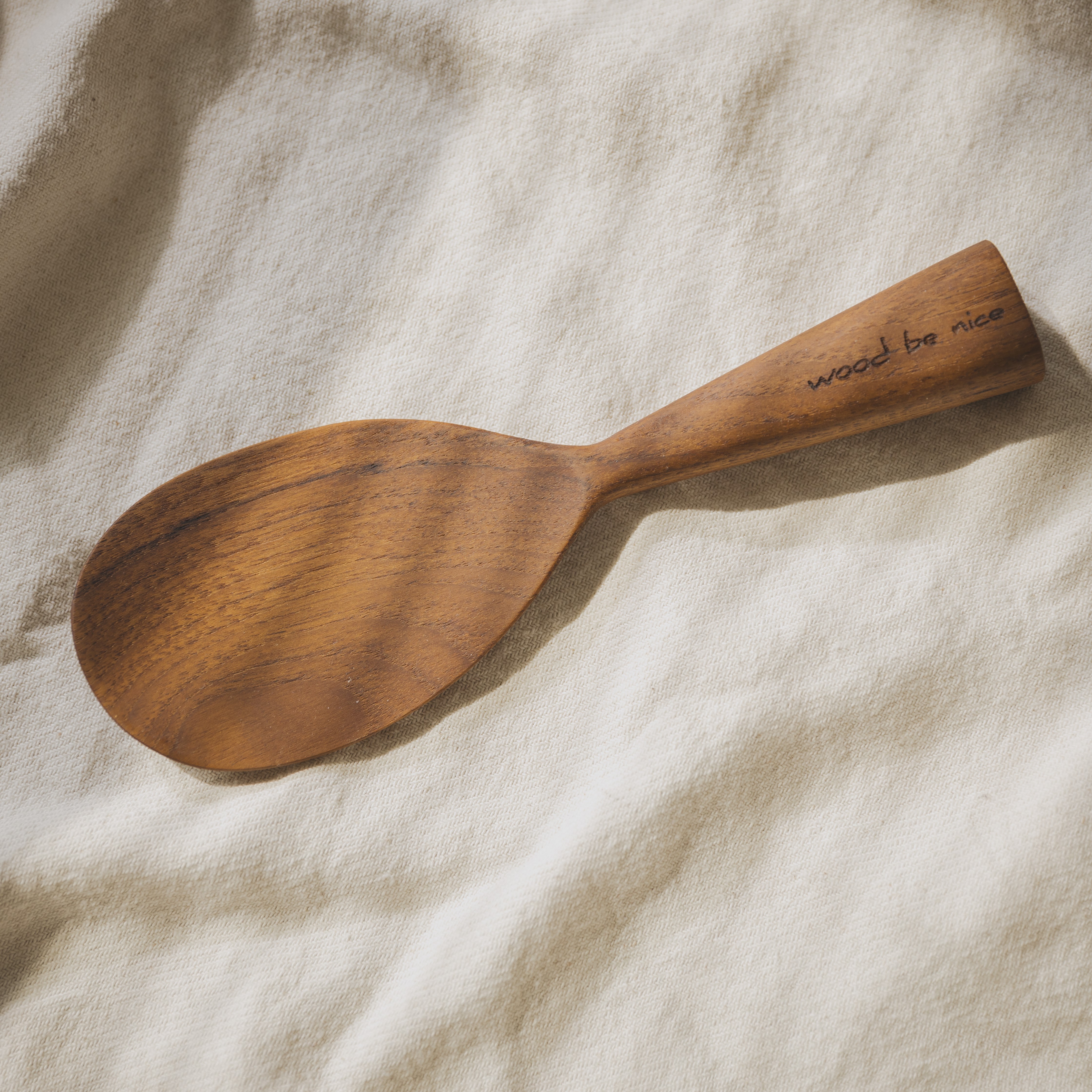 국내제작 스탠딩 티크 우드 나무 밥주걱, 1개 17,450원