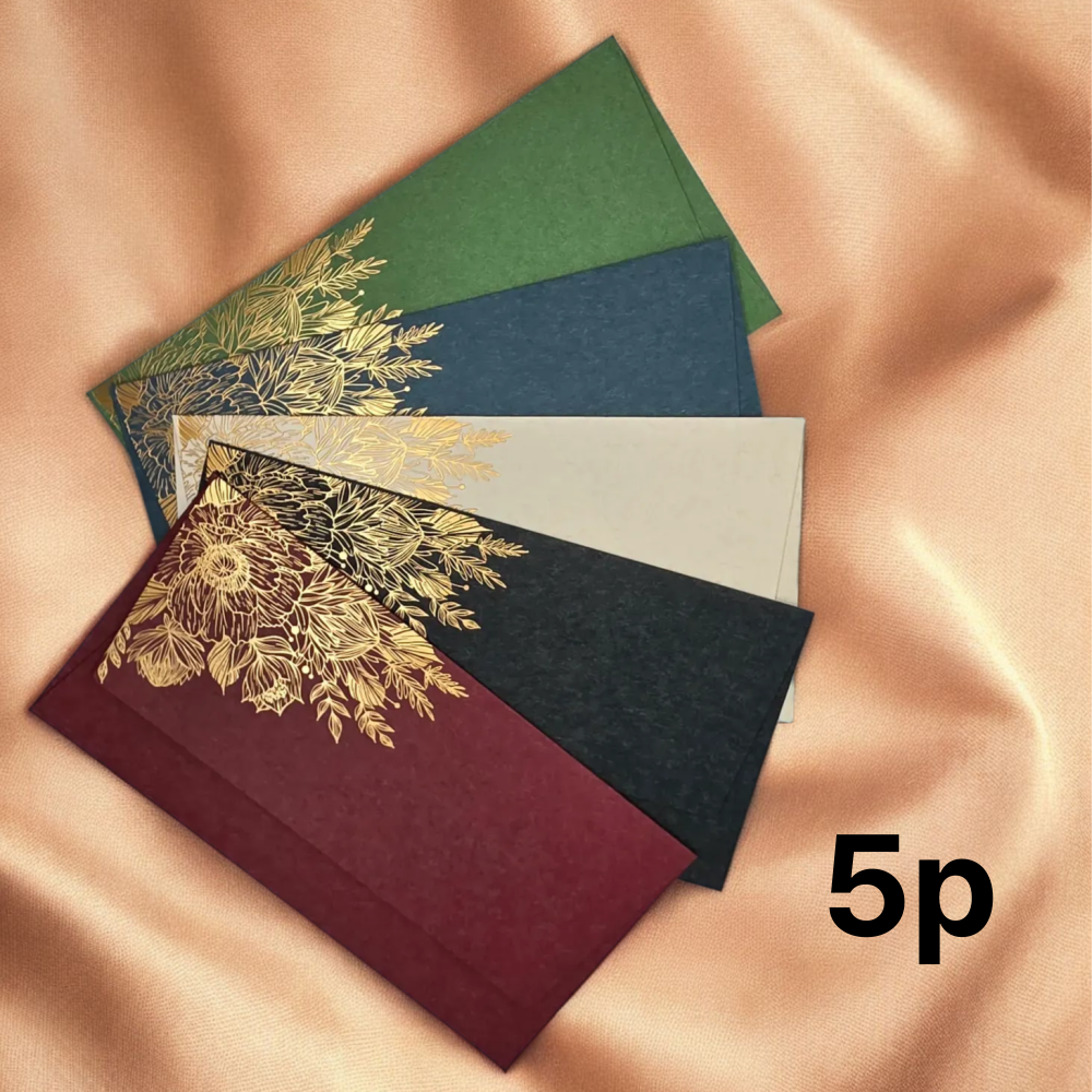 제바 골드플라워 용돈 봉투, 5p 7,900원