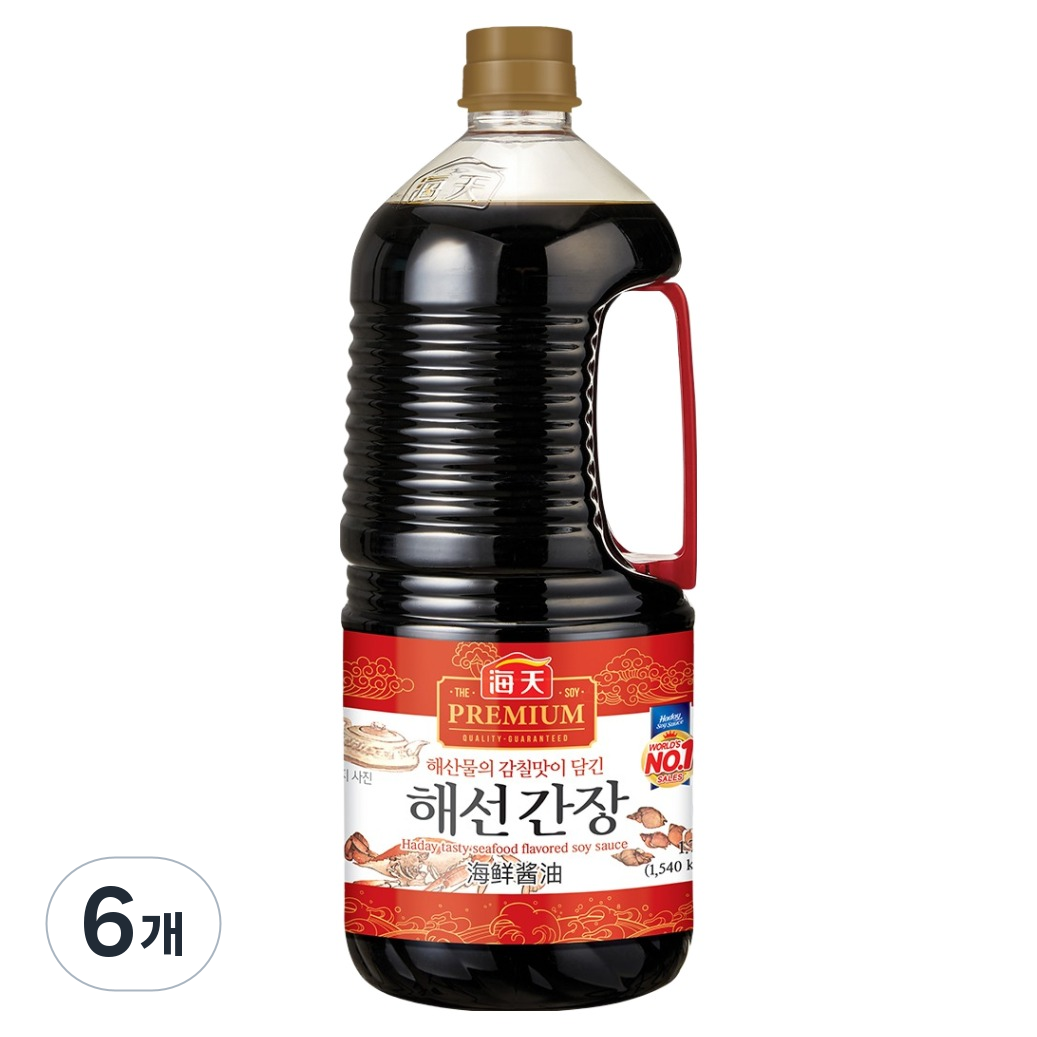 해천 해선간장, 1.75L, 6개 40,400원