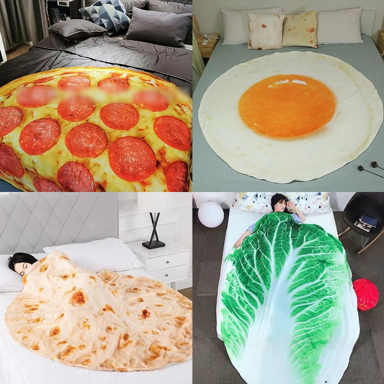 하찮은 음식 담요 쓸데없는 킹받는선물 집들이 블랭킷 원형 빅사이즈 15,130원