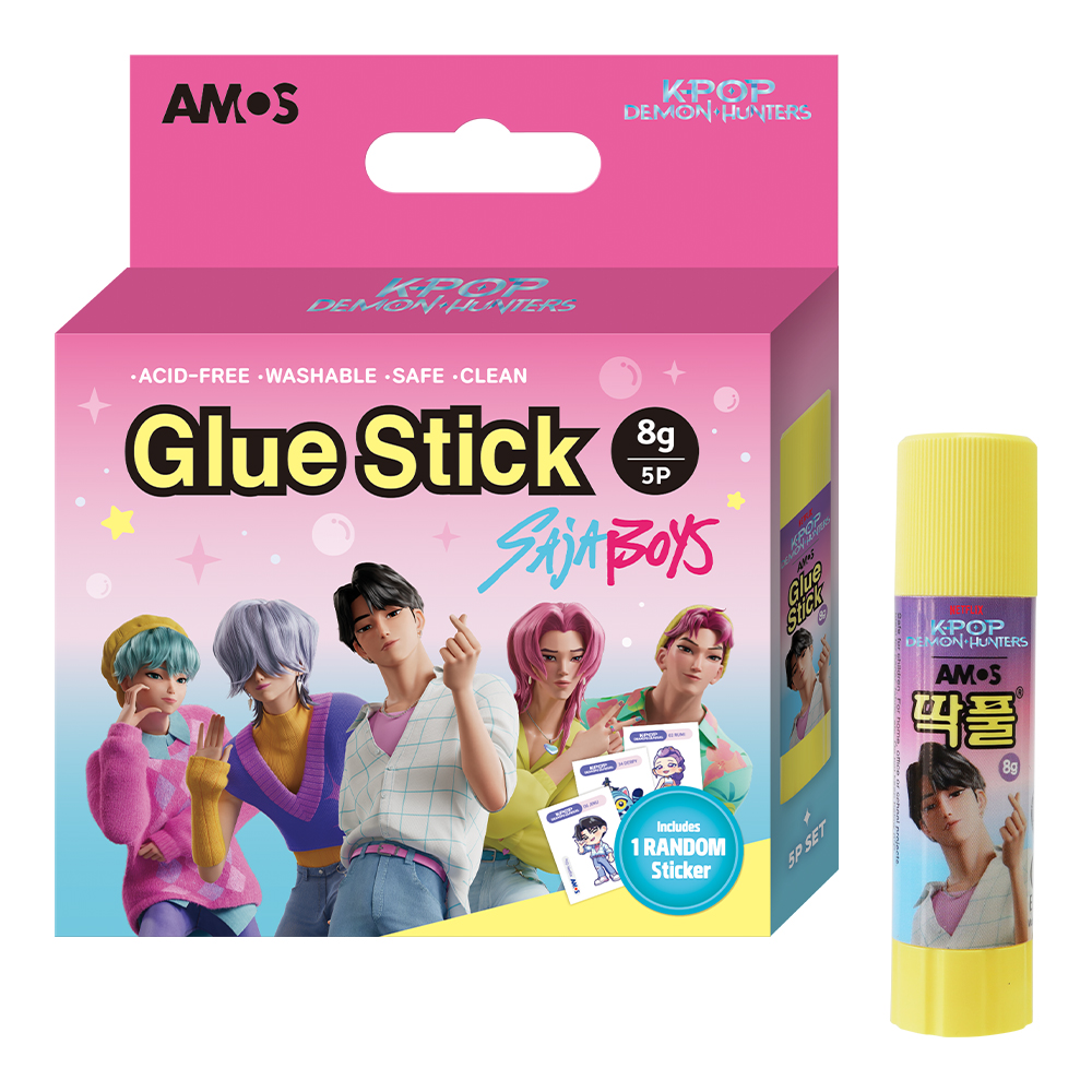 아모스 케이팝 데몬 헌터스 케데헌 사자보이즈 딱풀 8g x 5종 세트, 1세트 5,000원