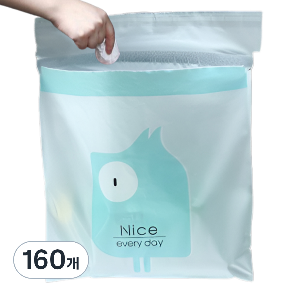 홈앤코 차량용 부착형 쓰레기봉투 블루, 10L, 160개 15,640원