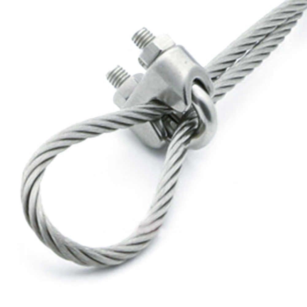 굿나잇몰 와이어클립 U볼트 와이어 슬리브 볼트형 압착형 스텐 와이어로프 고정, 1개 2,750원