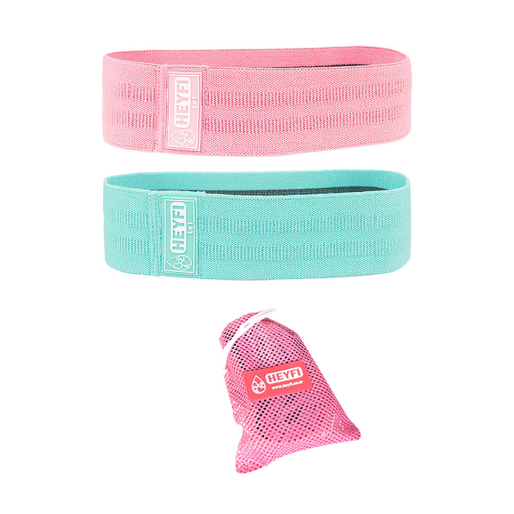 헤이피 스쿼트 힙밴드 Lv1+Lv2 2종 세트 + 파우치 2개 25,600원