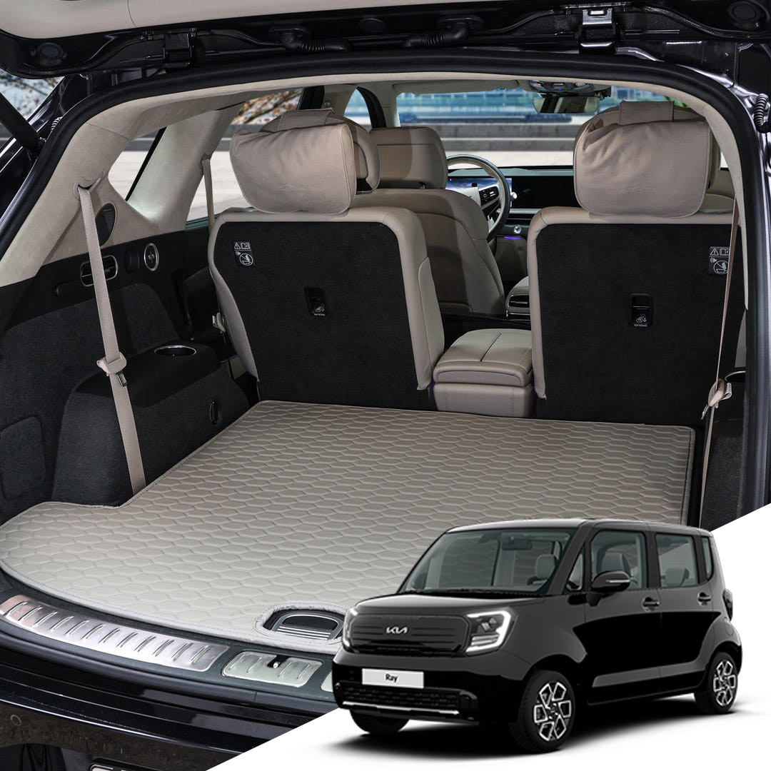 더뉴레이/레이EV 호환 본투로드 하이브 가죽 퀼팅 자동차 트렁크매트 바닥만, 그레이, 레이EV 23년9월~/분리형/스탠다드제외/NK055 30,000원