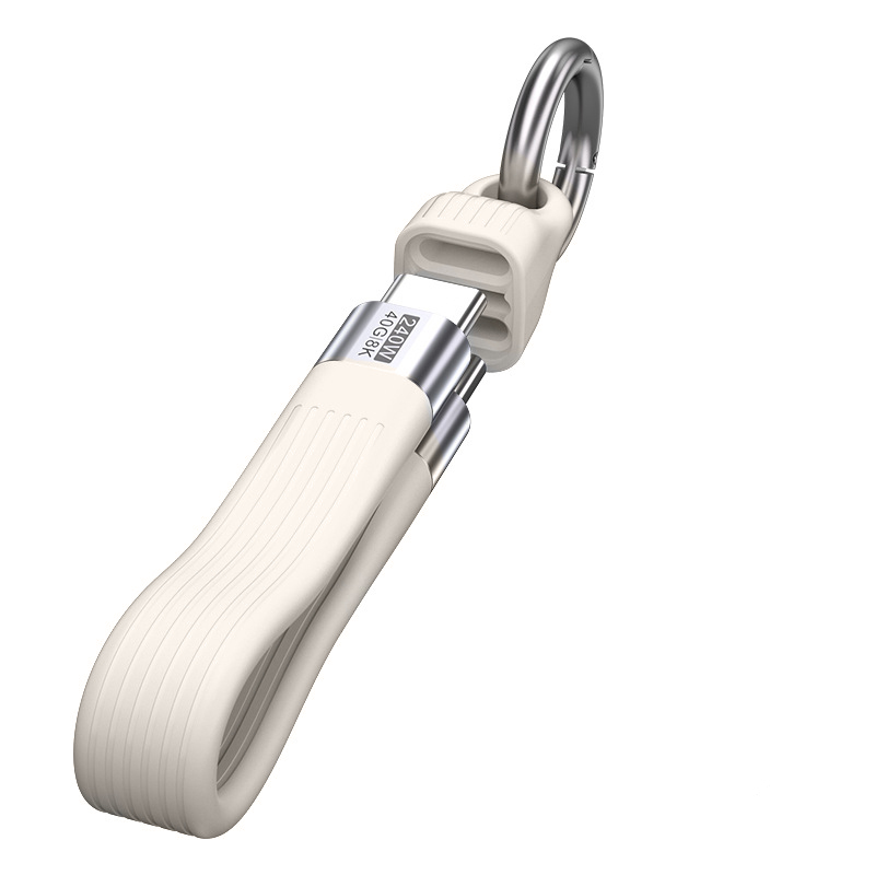 투에이비 PD 240W C to C 초고속 충전/데이터 전송 키링 숏 케이블 8,900원