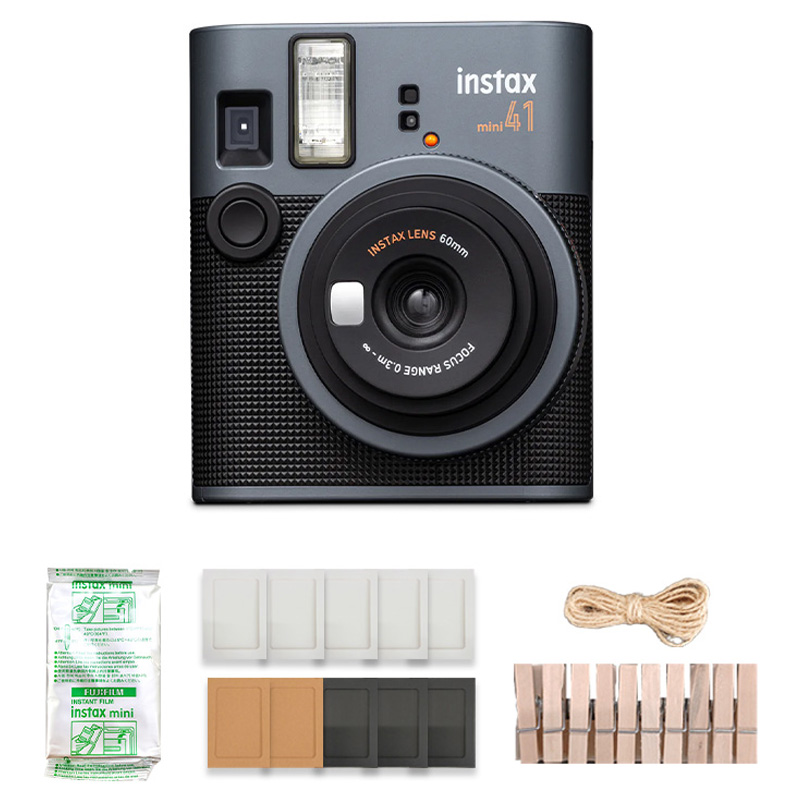인스탁스 미니41 즉석카메라 + 미니필름 10장 + 종이액자 + 나무데코 세트 instax mini 41 167,900원