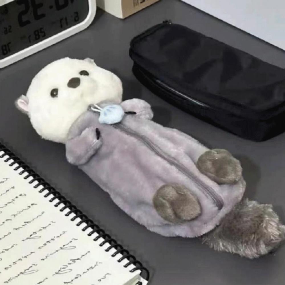 특이한 수달필통 동물 만능 초등학생 사무용품 인형필통 초등학생필통 추천 17,500원