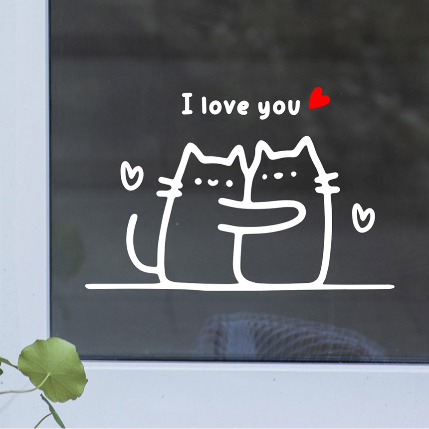 SI_04 시보래 포인트스티커 글자컷팅시트지 감성카페데코 벽 창문 중문 고양이 좋은글귀 8,890원