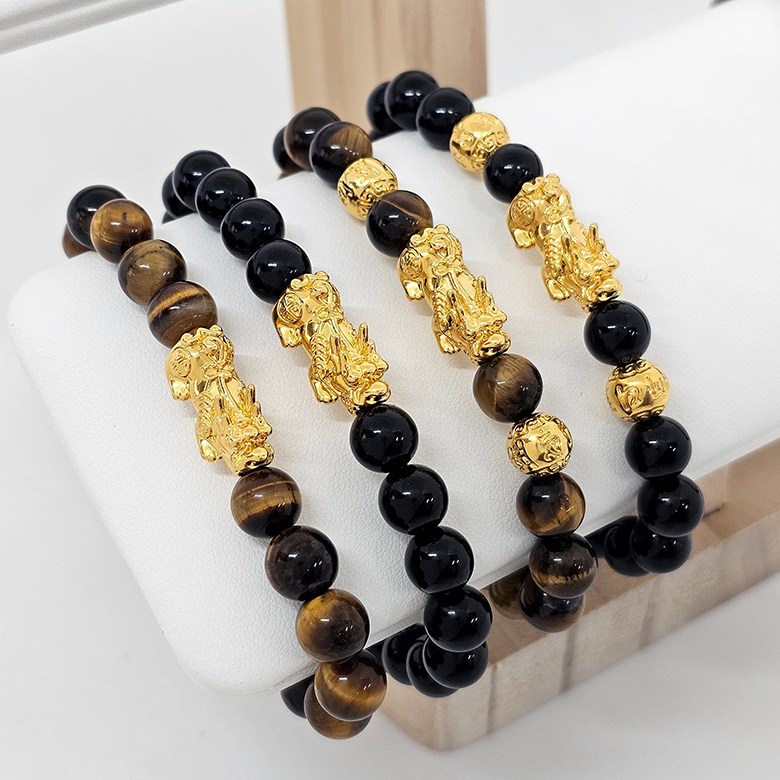 스타일돈나 24k 순금 비휴 염주 팔찌 재물복 성공운 오닉스 호안석 소원성취팔찌 338,000원