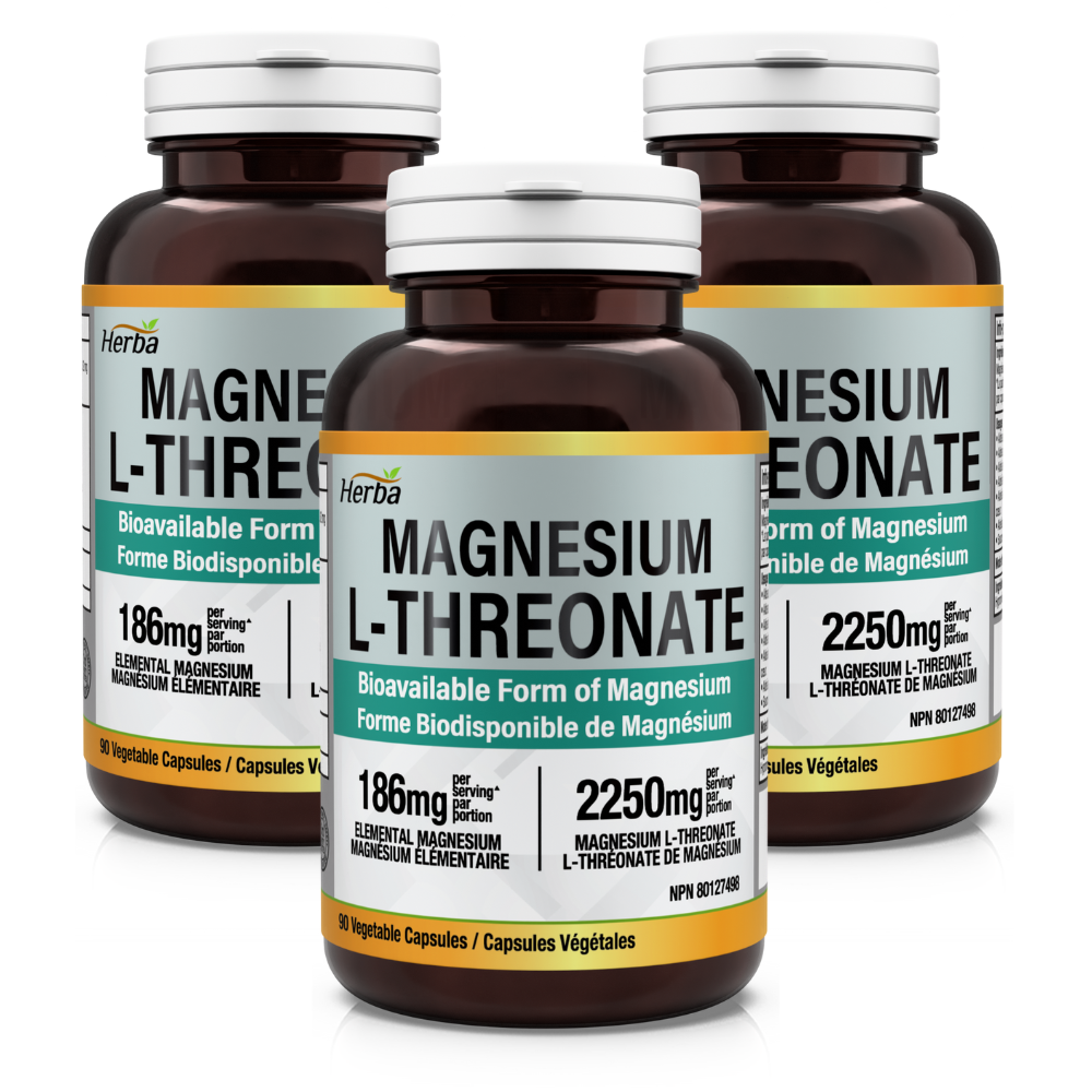 트레온산 마그네슘 90캡슐 L-트레온산 마그네슘 2250mg 허바 캐나다, 3개, 90정 93,000원
